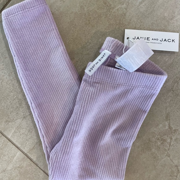 JANIE AND JACK CORDUROY LAVENDER FROST LEGGING - Picture 6 of 8